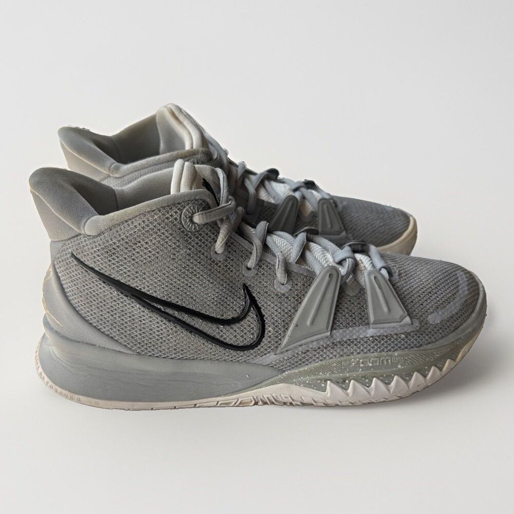 Nike Kyrie 7 TB Wolf Grey White Basketball Shoes DM5042-003 Men Size 7.5 EU 40.5